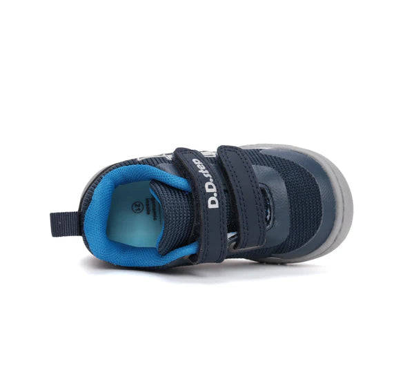 D.D.Step pantofi baieti sport 20-25 Royal Blue cu masina