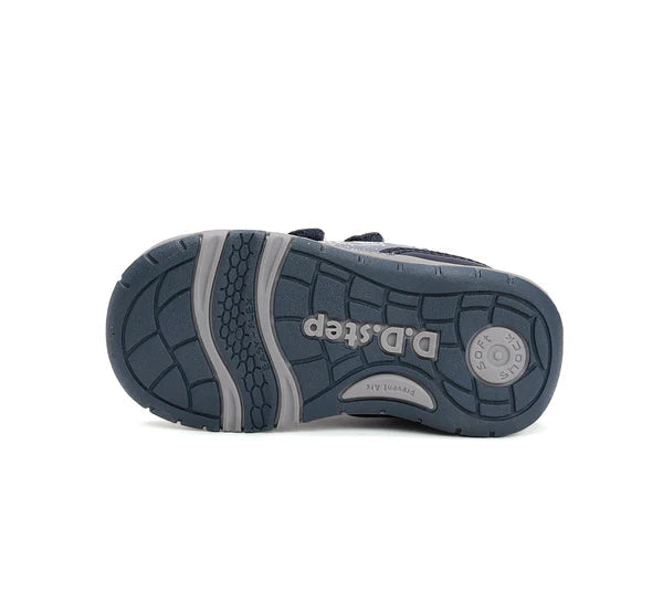 D.D.Step pantofi baieti sport 20-25 Royal Blue cu masina