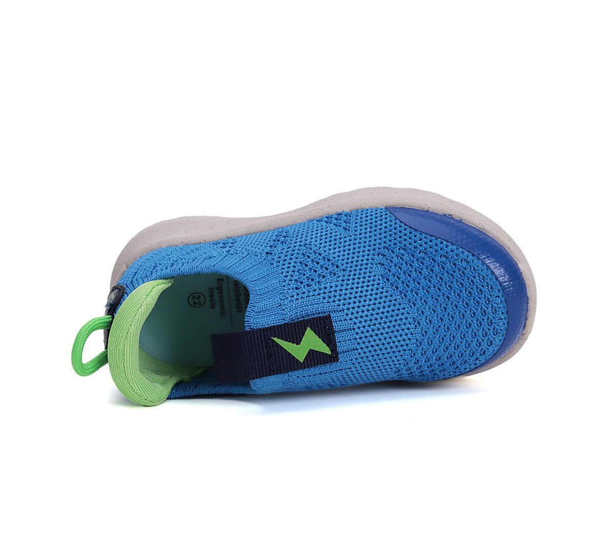 D.D.Step pantofi baieti sport 28-33 Calypso Sky cu verde neon