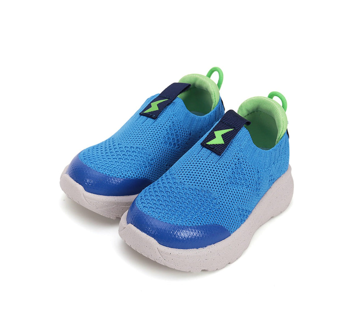 D.D.Step pantofi baieti sport 22-27 Calypso Sky cu verde neon Imagine principală a produsului