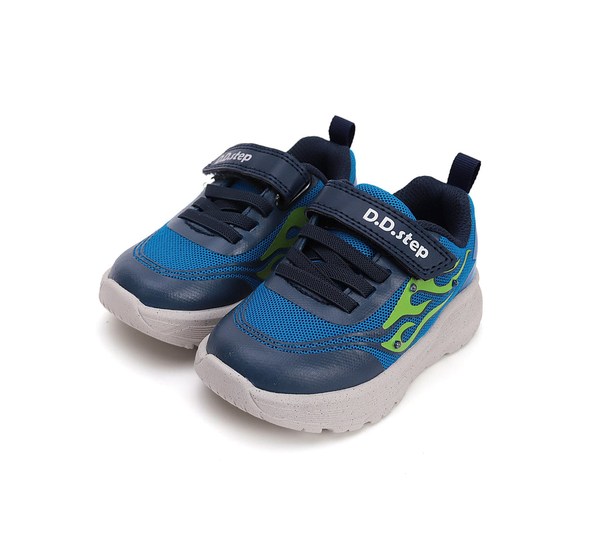 D.D.Step pantofi baieti sport 22-27 Royal Blue cu schelet dino Imagine principală a produsului