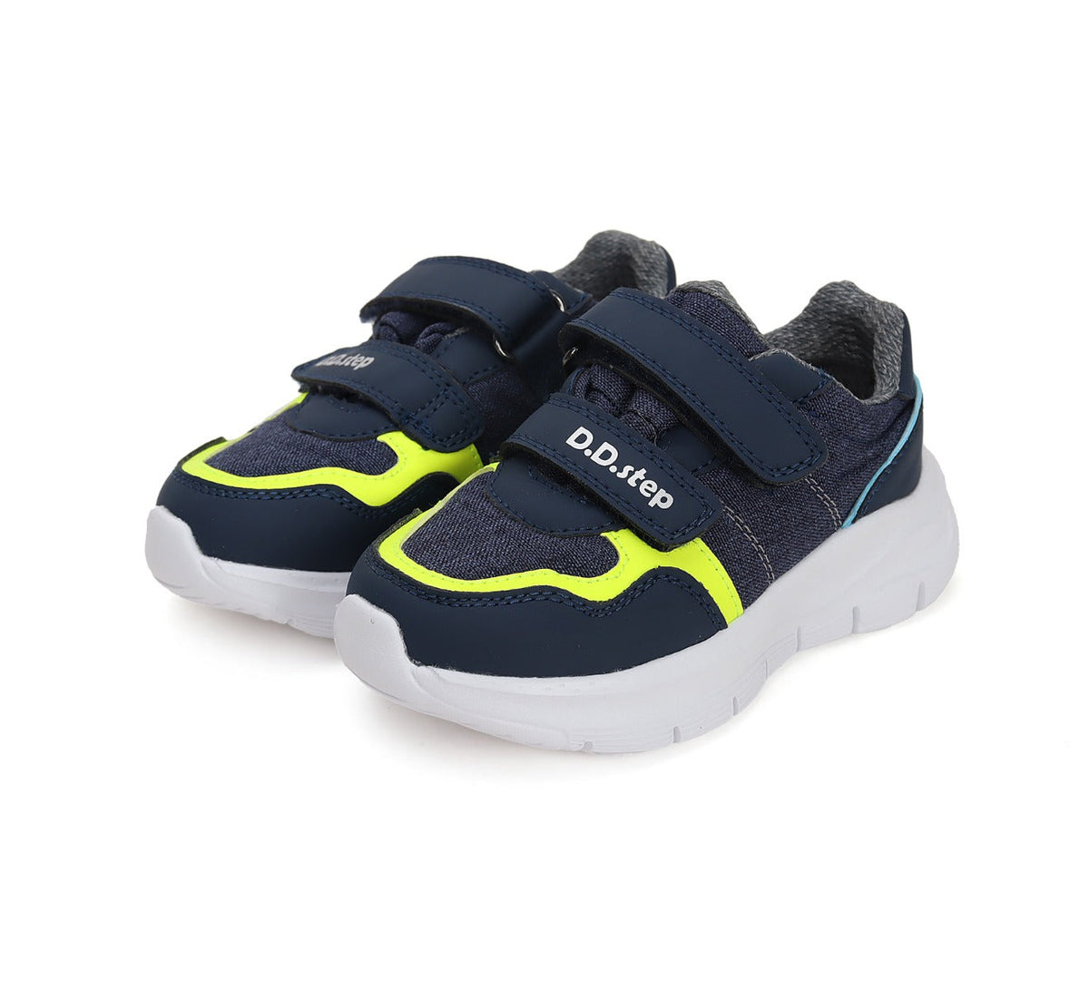 D.D.Step pantofi baieti sport 30-35, Royal Blue cu neon Imagine principală a produsului