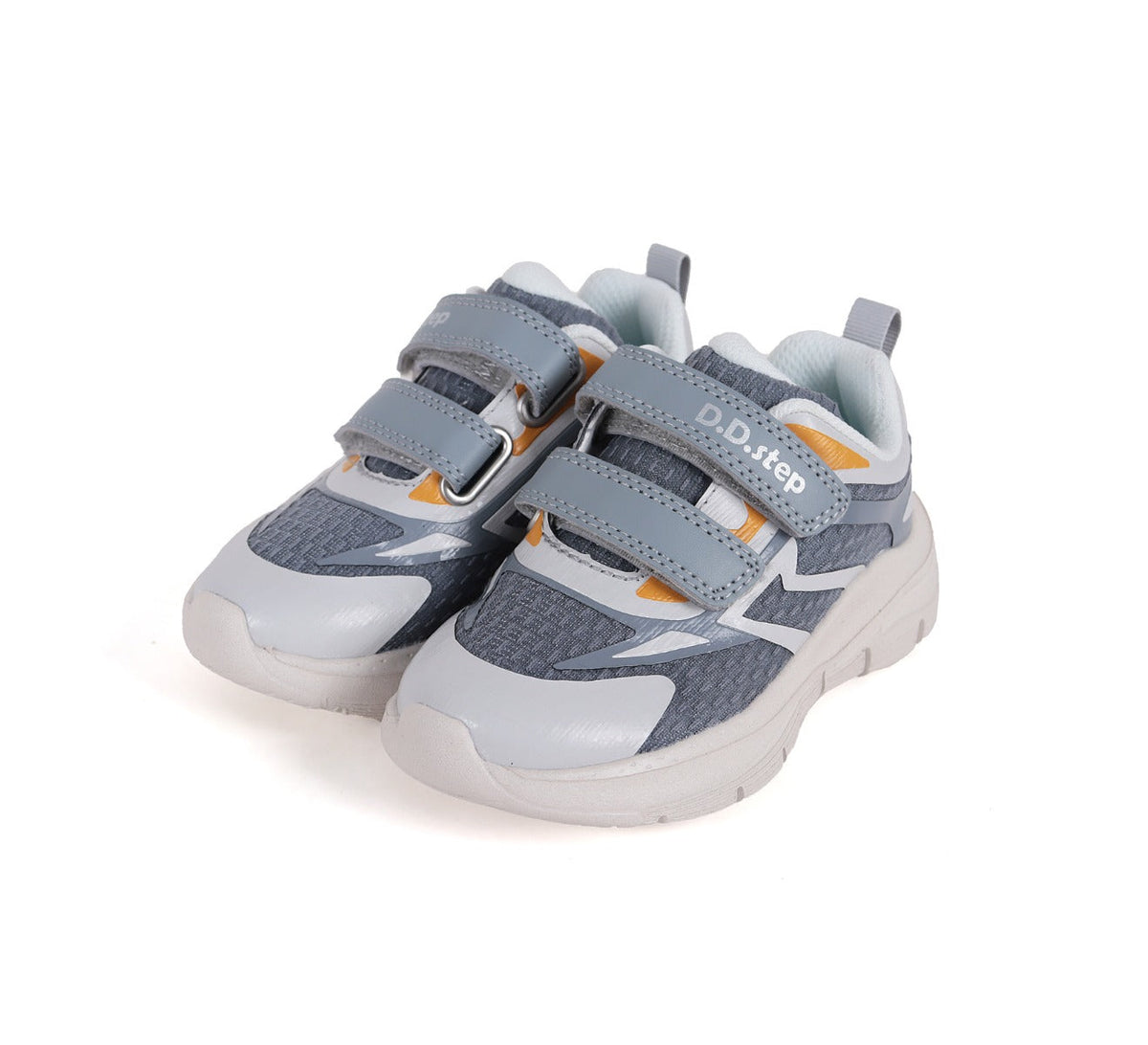D.D.Step pantofi baieti sport 30-35, Dark Grey cu mustar