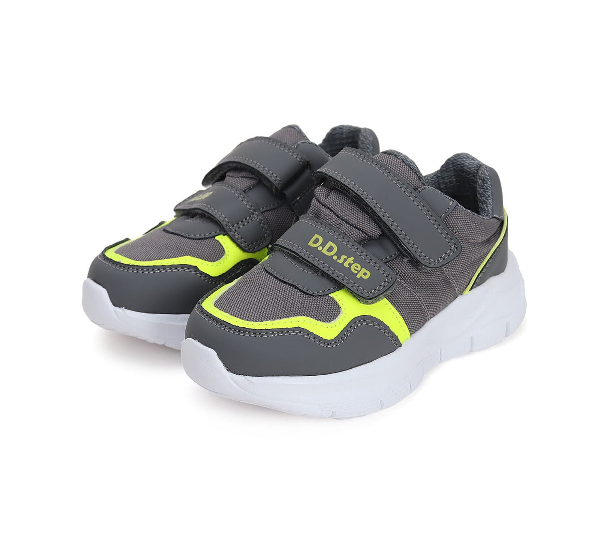 D.D.Step pantofi baieti sport 24-29, Grey cu neon