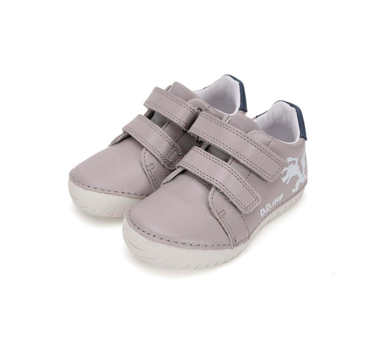 D.D.Step pantofi baieti Sun Reactive 25-30 Grey cu lup Imagine principală a produsului