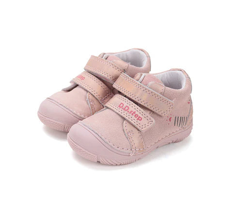 D.D.Step  pantofi fete 20-25 Metallic pink cu labuta tigru Imagine principală a produsului