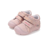 D.D.Step  pantofi fete 20-25 Metallic pink cu labuta tigru