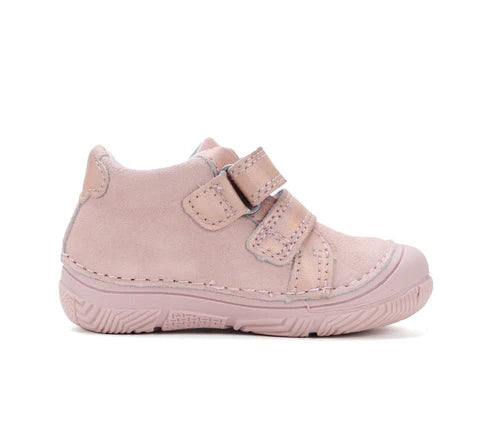 D.D.Step  pantofi fete 20-25 Metallic pink cu labuta tigru