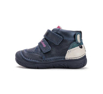 D.D.Step pantofi fete 20-25 Royal Blue cu raton