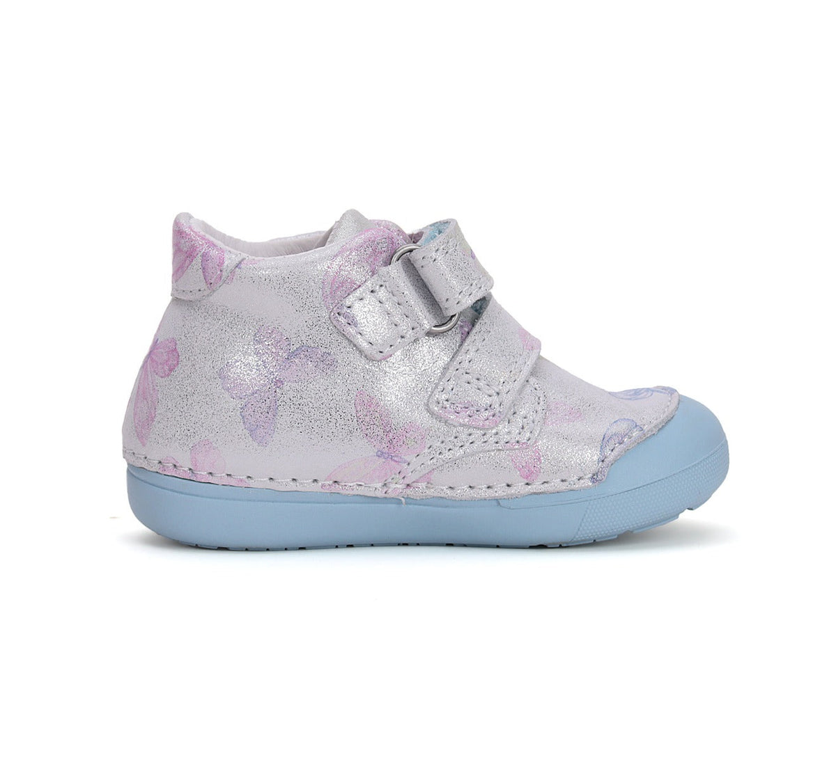 D.D.Step pantofi fete 20-25 Silver cu fluturasi