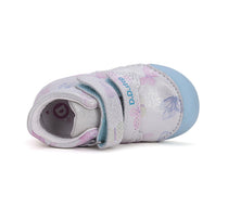 D.D.Step pantofi fete 20-25 Silver cu fluturasi