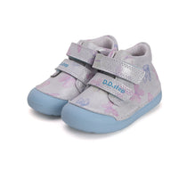D.D.Step pantofi fete 20-25 Silver cu fluturasi