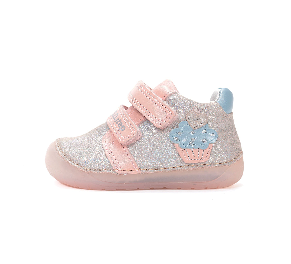 D.D.Step pantofi fete Barefoot 20-25 Champagne cu briosa