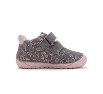  Dark Grey cu floricele