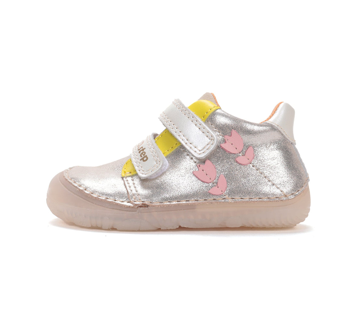 D.D.Step pantofi fete Barefoot 20-31 Gold cu lalea