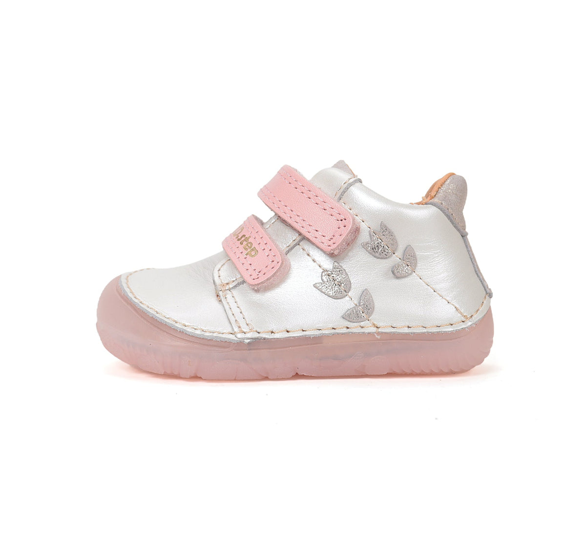 D.D.Step pantofi fete Barefoot 20-25 Pearl cu lalea