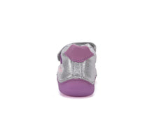D.D.Step pantofi fete Barefoot 20-25 Silver cu curcubeu