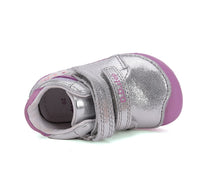 D.D.Step pantofi fete Barefoot 20-25 Silver cu curcubeu