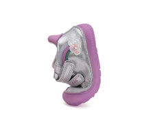 D.D.Step pantofi fete Barefoot 20-25 Silver cu curcubeu