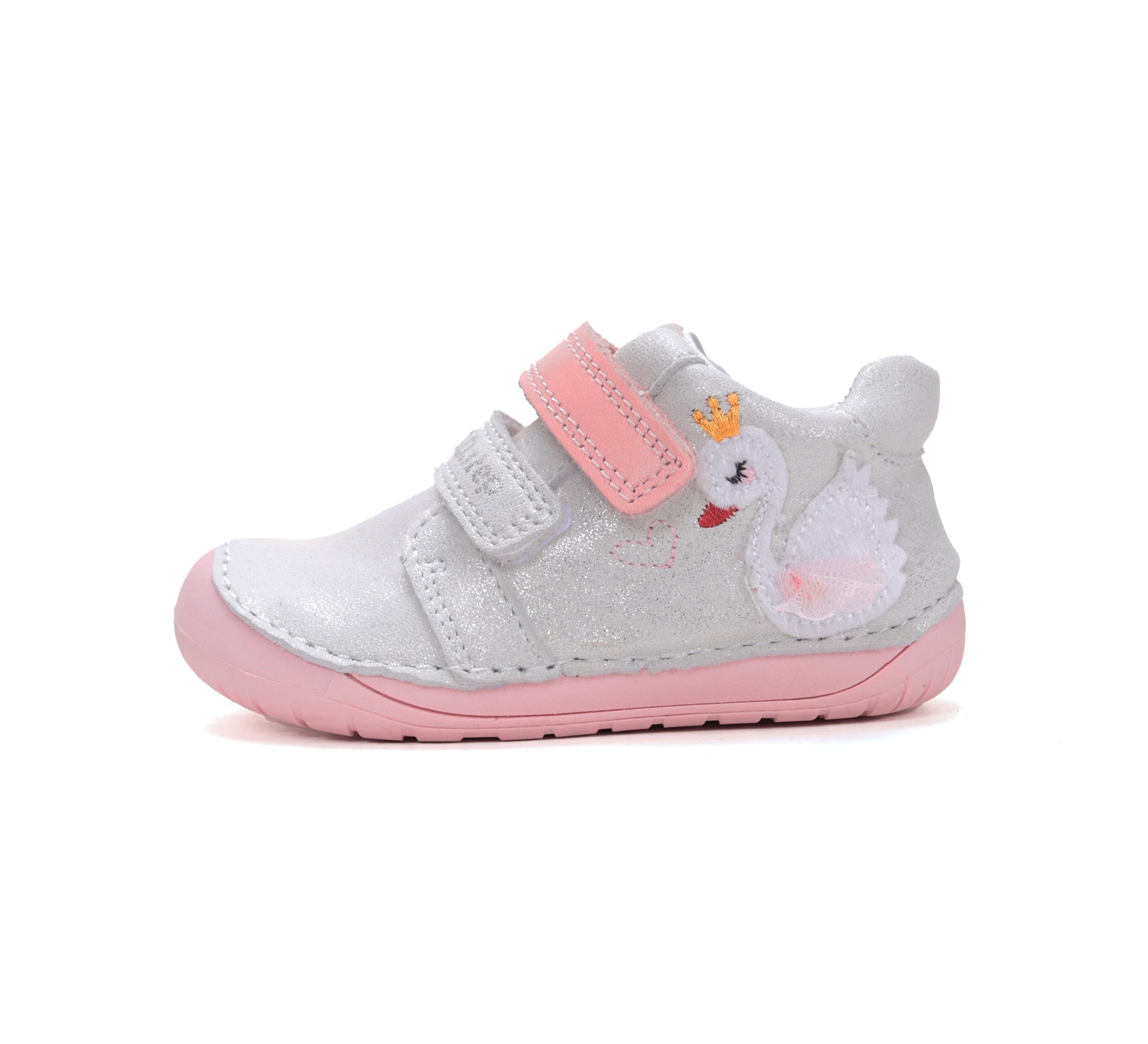 D.D.Step pantofi fete Barefoot 20-25 Silver cu lebada Imagine secundară a produsului