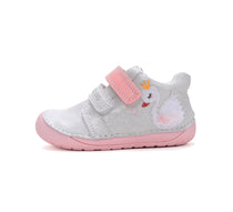 D.D.Step pantofi fete Barefoot 20-25 Silver cu lebada
