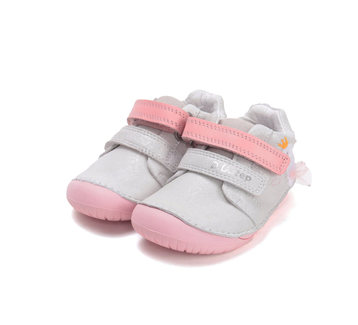 D.D.Step pantofi fete Barefoot 20-25 Silver cu lebada