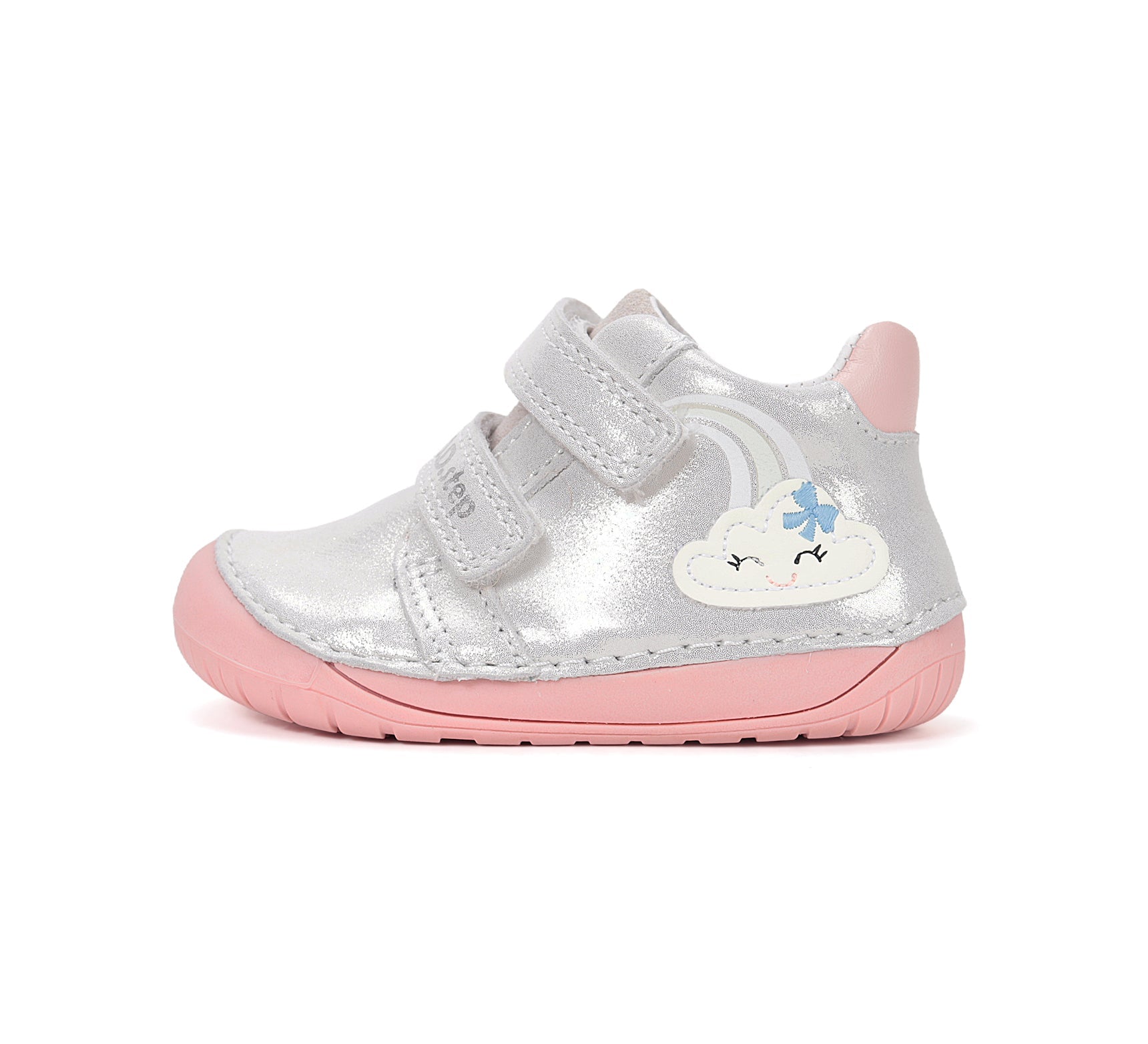 D.D.Step pantofi fete Barefoot 20-25 Silver cu norisor Imagine secundară a produsului