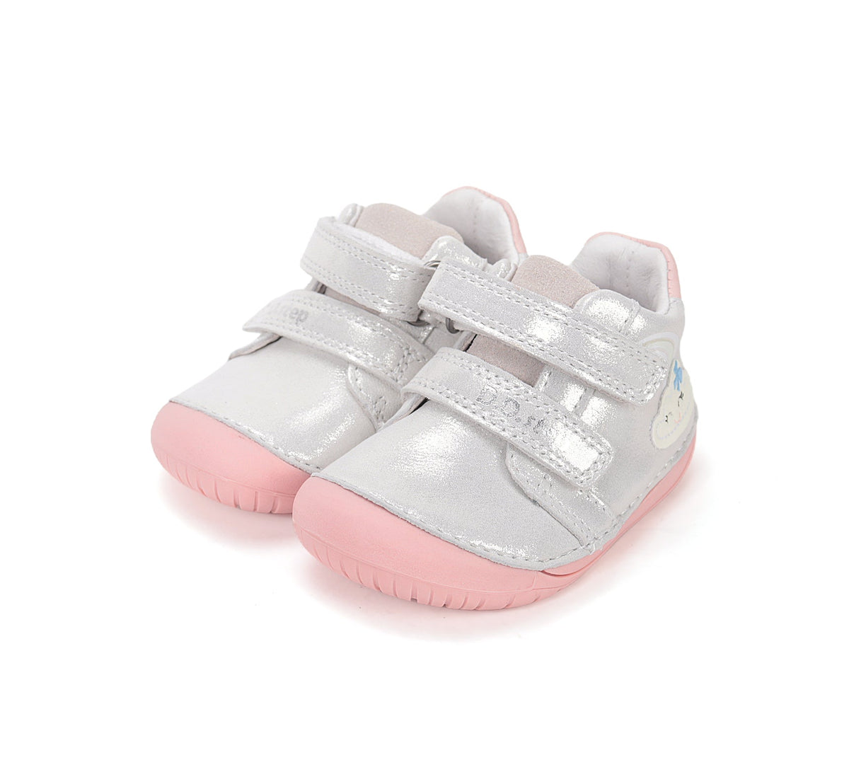 D.D.Step pantofi fete Barefoot 20-25 Silver cu norisor Imagine principală a produsului