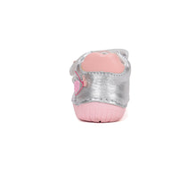 D.D.Step pantofi fete Barefoot 20-25 Silver cu pasare