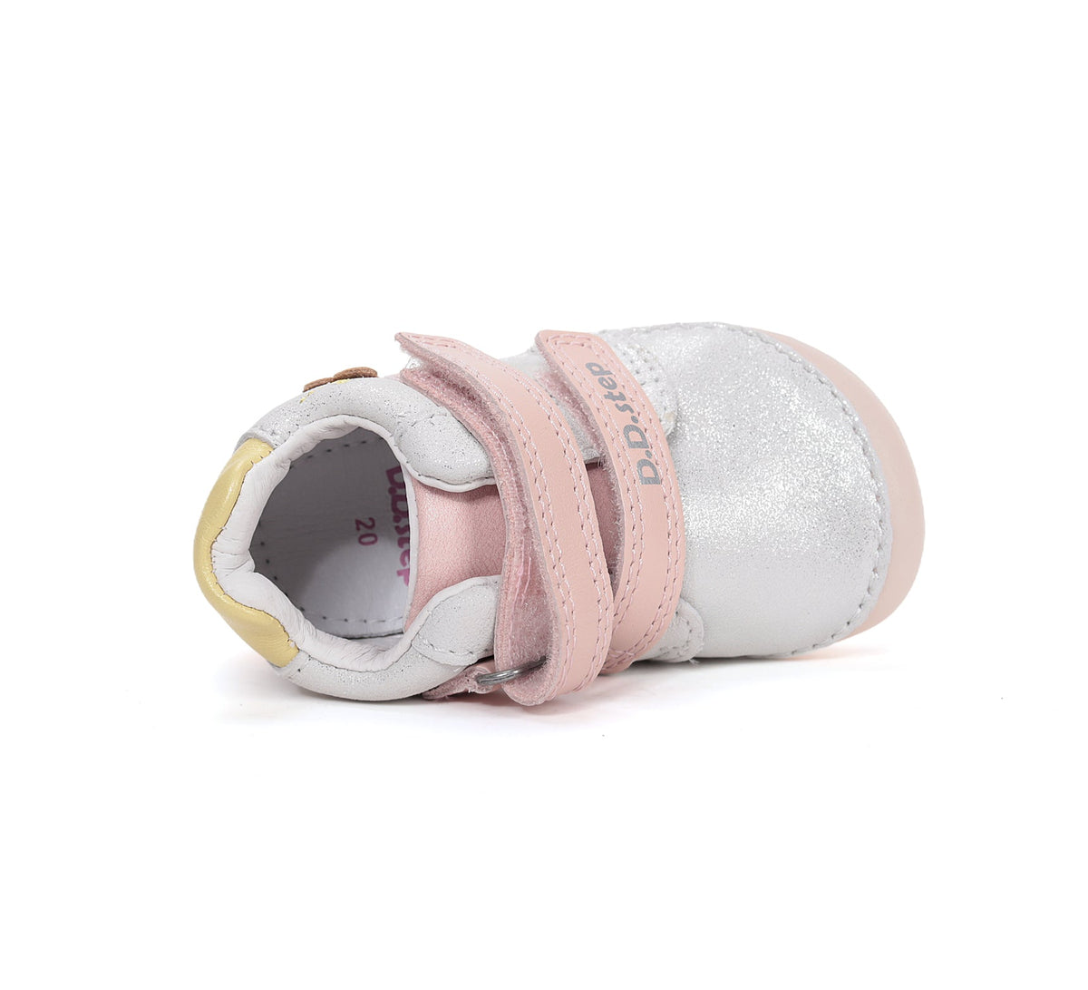 D.D.Step pantofi fete Barefoot 20-25 White cu briosa