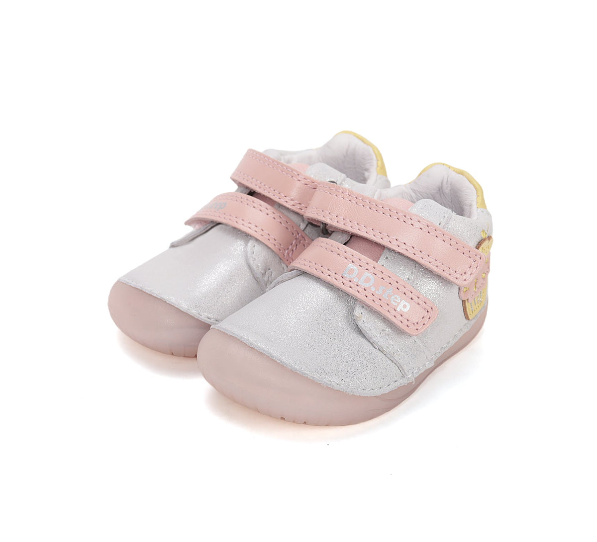 D.D.Step pantofi fete Barefoot 20-25 White cu briosa Imagine principală a produsului