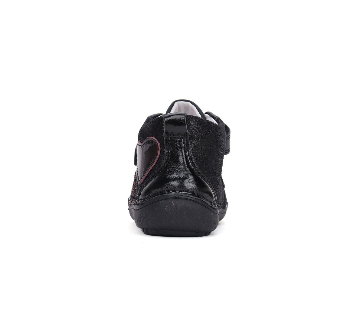 D.D.Step pantofi fete Barefoot 25-30 Black cu inimioara