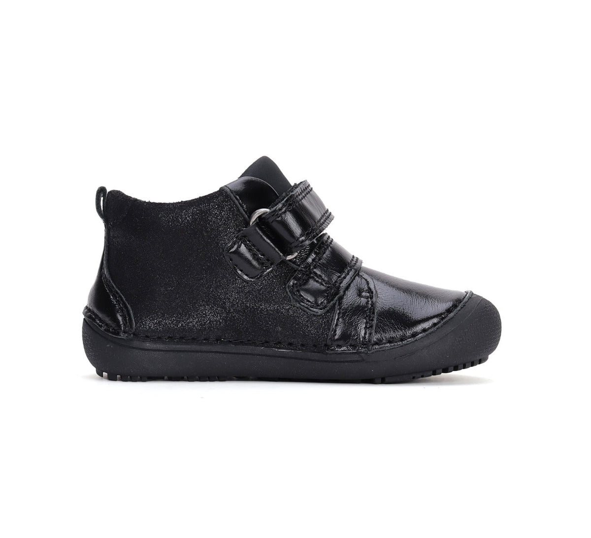 D.D.Step pantofi fete Barefoot 25-30 Black cu inimioara