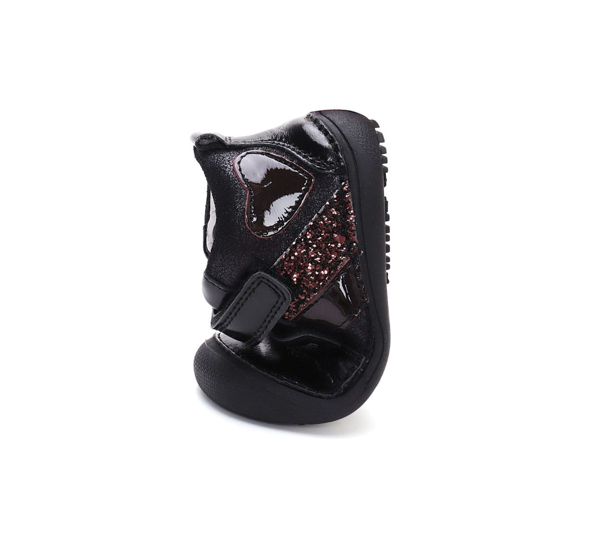 D.D.Step pantofi fete Barefoot 25-30 Black cu inimioara