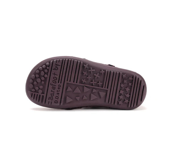 D.D.Step pantofi fete Barefoot 25-30 Raspberry cu inimioara