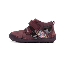 D.D.Step pantofi fete Barefoot 25-30 Raspberry cu inimioara