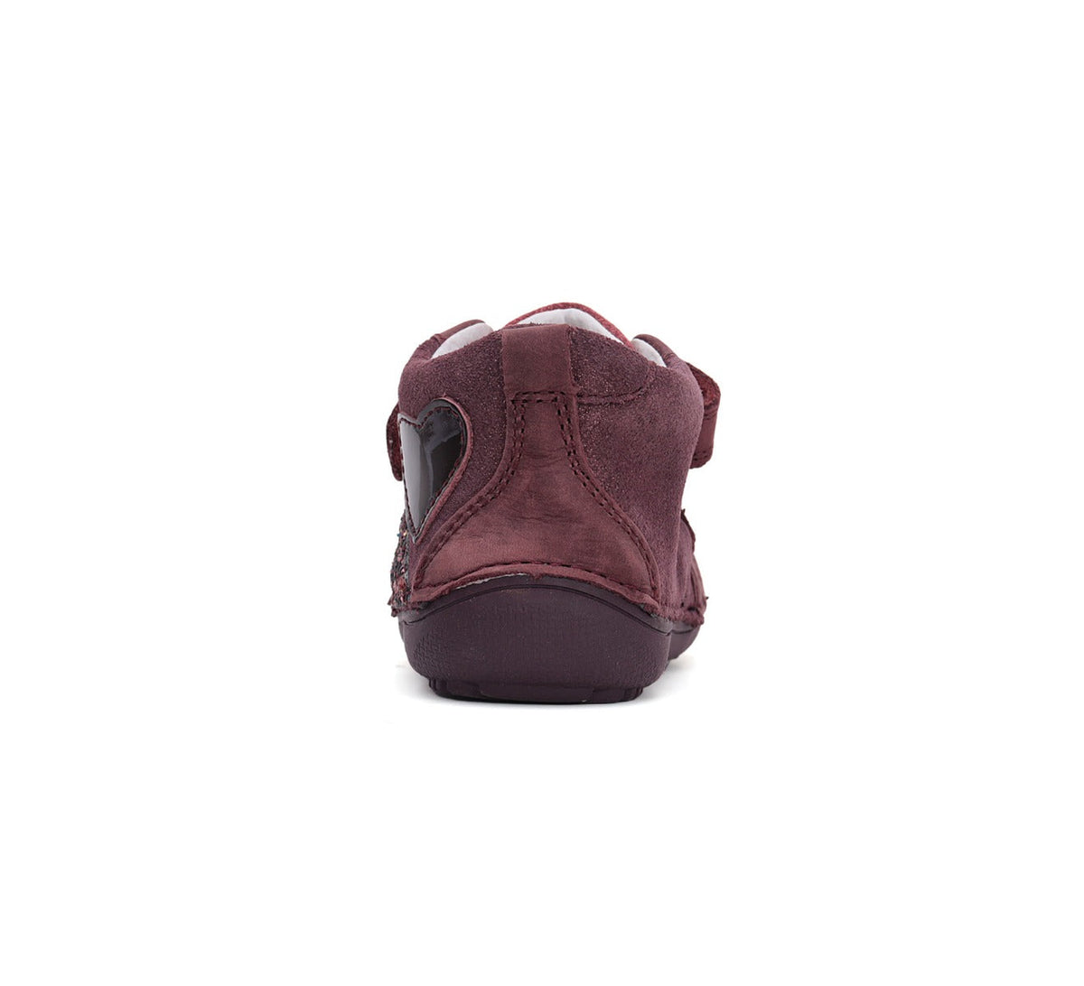 D.D.Step pantofi fete Barefoot 25-30 Raspberry cu inimioara