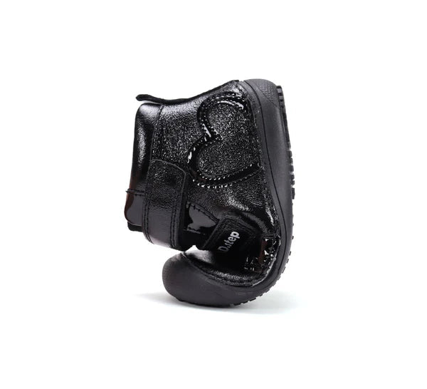 D.D.Step pantofi fete Barefoot 31-36 Black cu inimioara