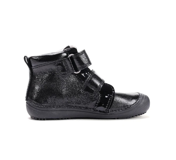 D.D.Step pantofi fete Barefoot 31-36 Black cu inimioara