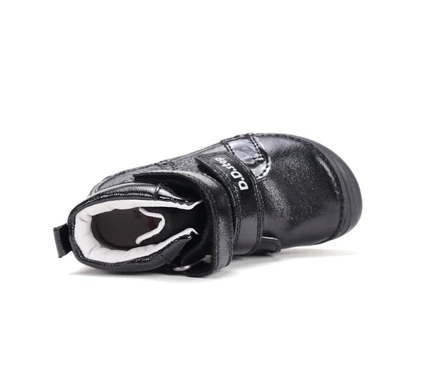 D.D.Step pantofi fete Barefoot 25-30 Black cu inimioara