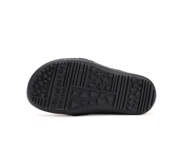 D.D.Step pantofi fete Barefoot 31-36 Black cu inimioara