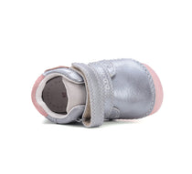 D.D.Step pantofi fete Barefoot cu talpa fluorescenta 20-25 Dark grey cu fluturi