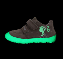 D.D.Step pantofi fete Barefoot cu talpa fluorescenta 25-30 Cream cu fetita