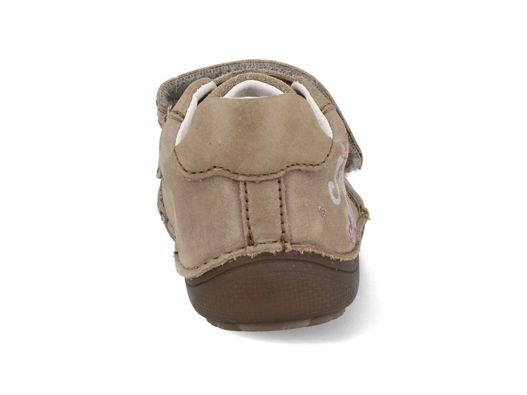 D.D.Step pantofi fete Barefoot cu talpa fluorescenta 25-30 Cream cu fetita