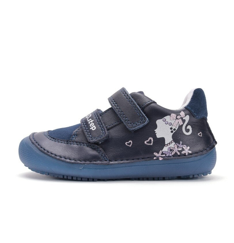 D.D.Step pantofi fete Barefoot cu talpa fluorescenta 25-30 Royal Blue cu fetita Imagine secundară a produsului
