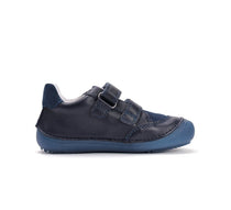 D.D.Step pantofi fete Barefoot cu talpa fluorescenta 25-30 Royal Blue cu fetita