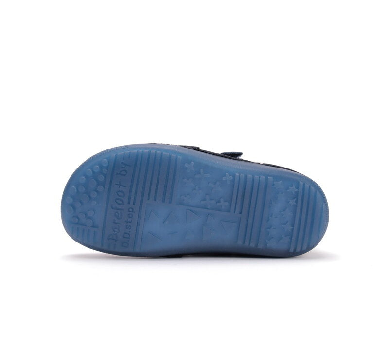 D.D.Step pantofi fete Barefoot cu talpa fluorescenta 25-30 Royal Blue cu fetita