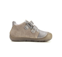 D.D.Step pantofi fete Barefoot cu talpa fluorescenta 26-31 Champagne cu zana