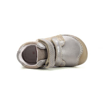 D.D.Step pantofi fete Barefoot cu talpa fluorescenta 26-31 Champagne cu zana