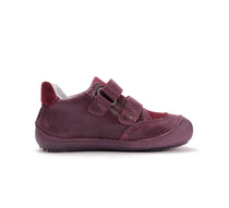 D.D.Step pantofi fete Barefoot cu talpa fluorescenta 26-31 Raspberry cu fetita